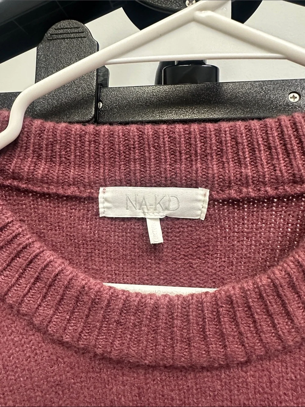 Women's Wool Crewneck Sweater in Dusty Mauver
